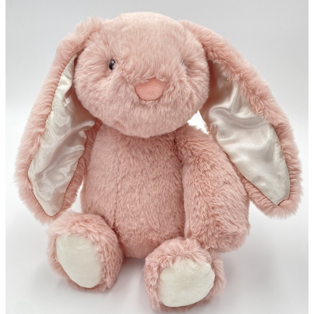 Spark Create Imagine Pink Bunny Rabbit Plush Stuffed Animal Toy Rattle Baby Soft - Picture 2 of 11